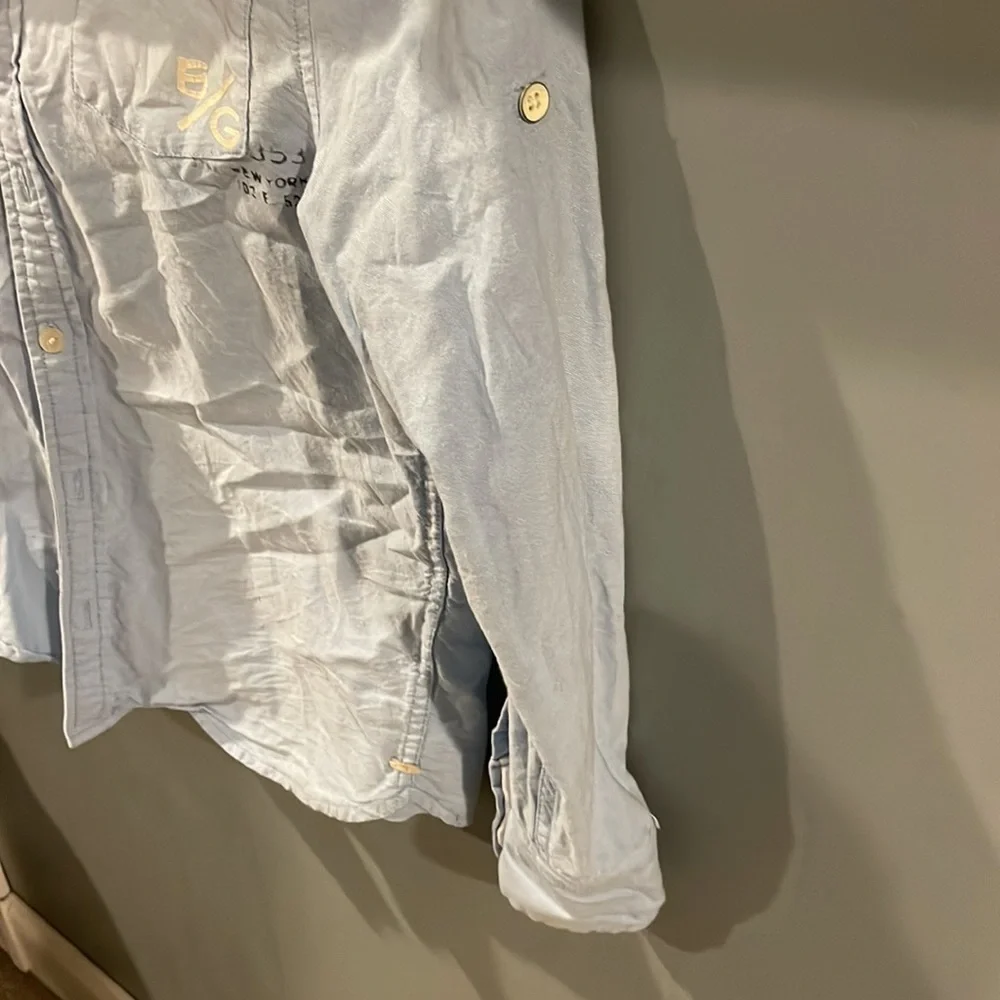 Saks scotch shrunk 2 layer button down shirt